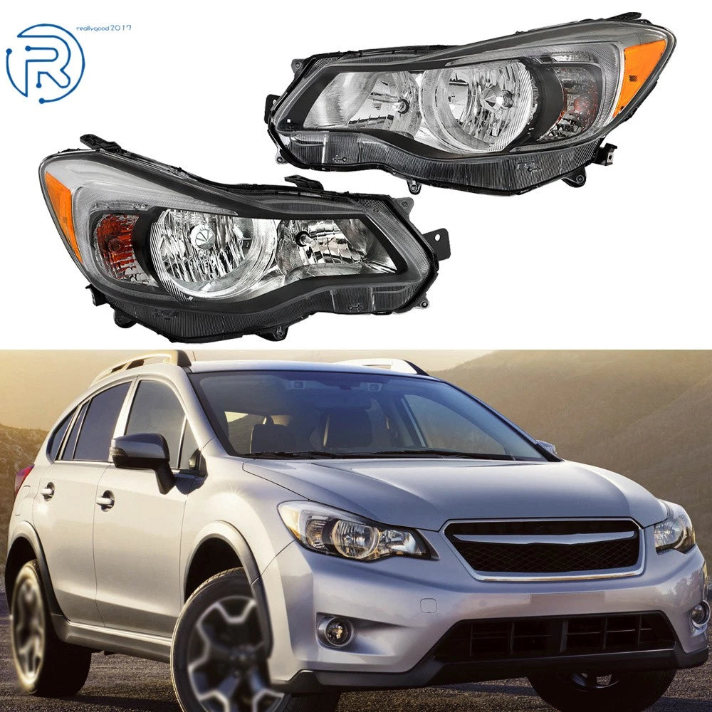 Halogen Headlight Set for Subaru Impreza/Crosstrek (2012–2016) Chrome