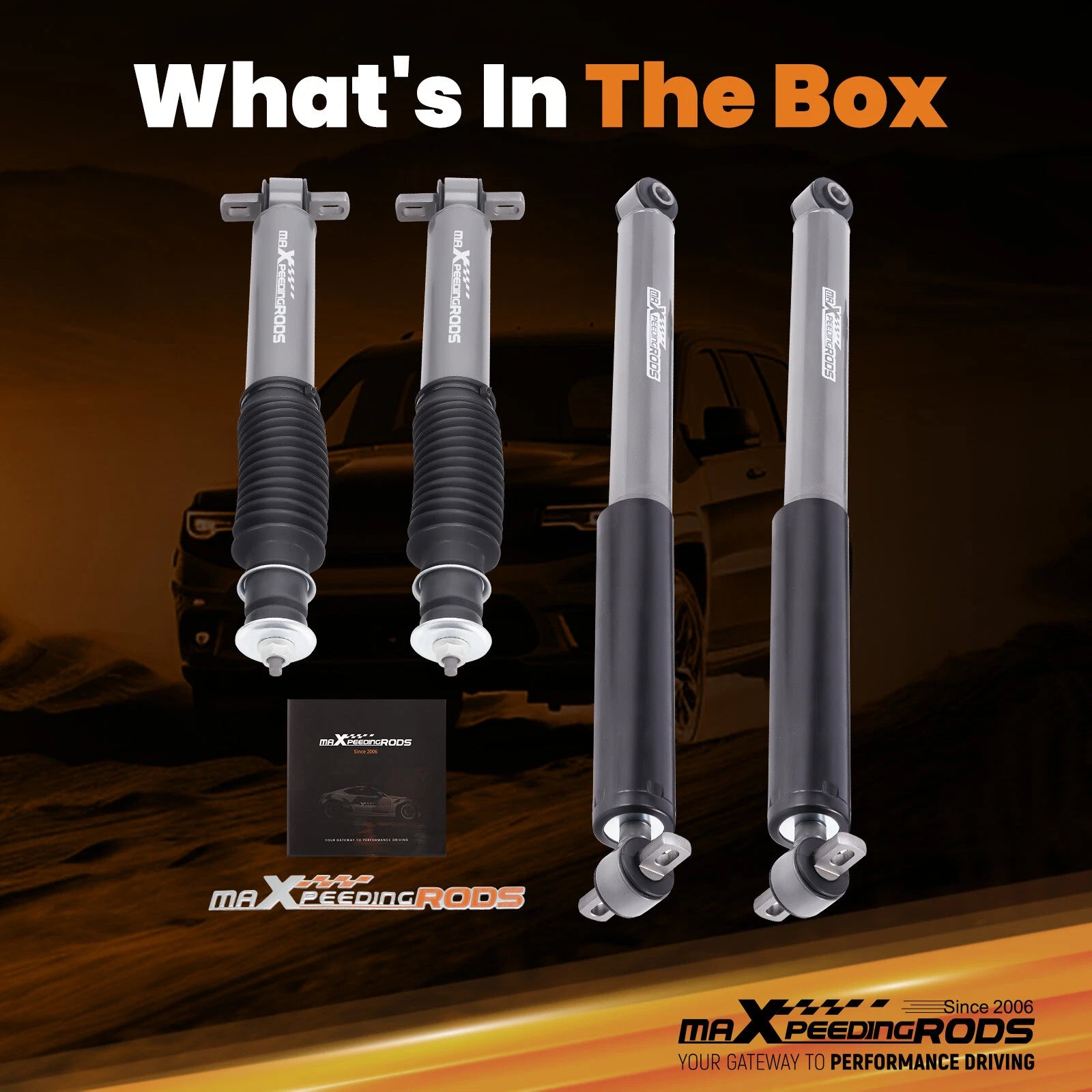 Lowering Shocks Set of 4 for Chevrolet GMC (1988-2000)