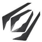 Carbon Fiber Pattern Front Bumper Side Spoiler Trim for Audi Q5 (2021–2024)