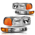 Set of 2 OE Replacement Headlight & Bumper Lamps for GMC Sierra/Yukon (1999–2007)