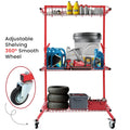 3-Shelf Auto Parts Storage Rack for Tools Management