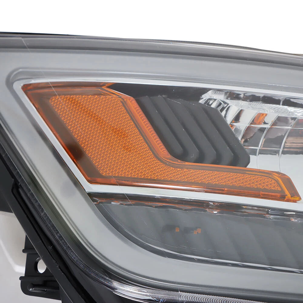 Passenger Side Headlight with LED DRL Chrome Housing for Ford Explorer (2016–2019)