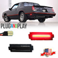 Smoked Red LED Rear Bumper Side Marker Lights for Chevy Monte Carlo SS (1981–1988)