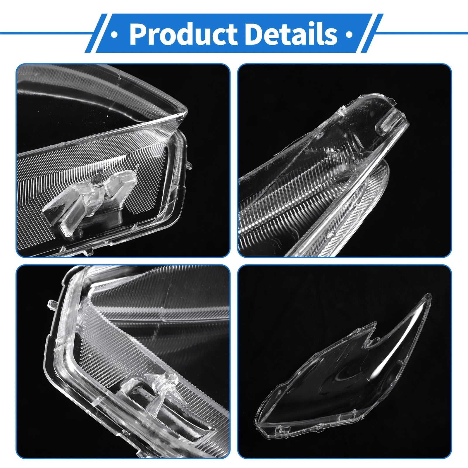 Headlight Lens Cover for Toyota Prius (2010–2012) PC Clear