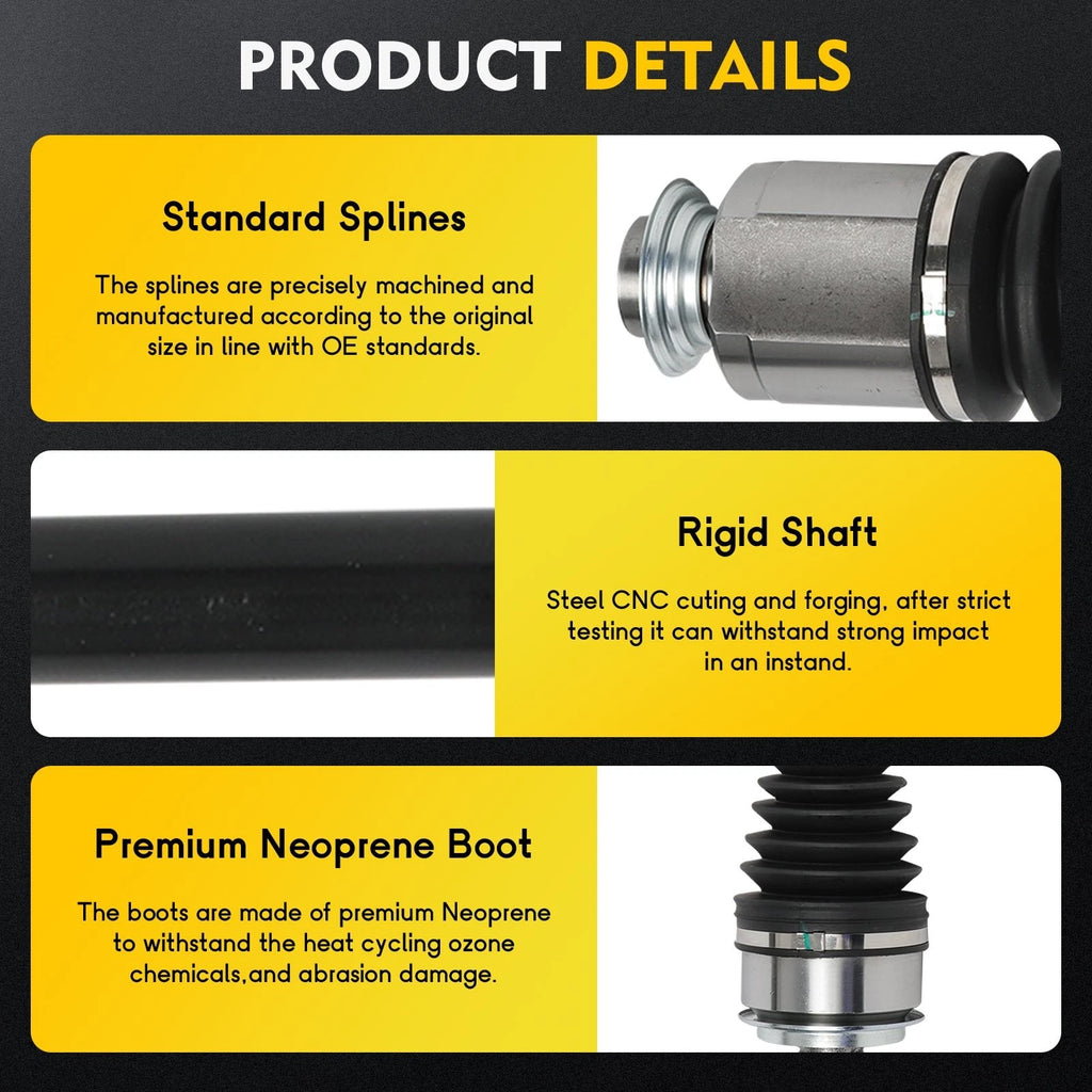 CV Axle Shaft Assembly for Acura TLX (2015–2019) Front Right Passenger