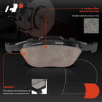Set of 8 Ceramic Brake Pads for Ford Transit Connect (2010–2013)