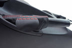 E Brake Boot Cover for Nissan 370Z (2008–2019) Black Red Stitch