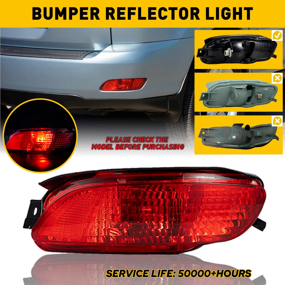 Right Reflector Tail Light for Lexus RX330 (2004–2006) Red