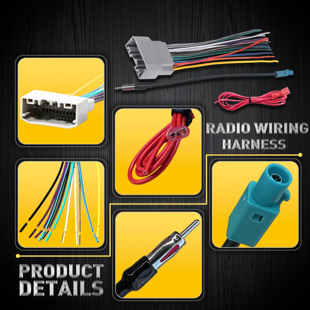Car Radio Wiring Harness & Antenna Adapter for Dodge Chrysler
