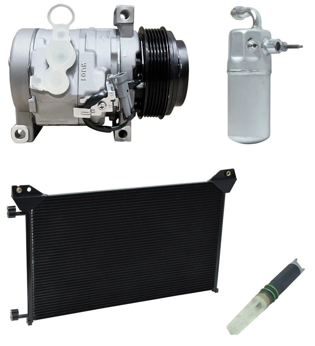 AC Compressor Kit With Condenser for Chevy Silverado 3500HD 6.6L (2013)