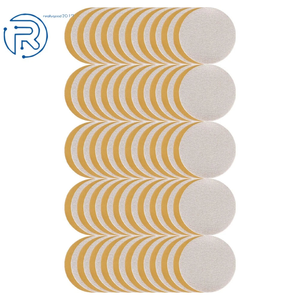 100Pcs 5" Hook Loop Sanding Discs Grit 60-320 for Automotive Use