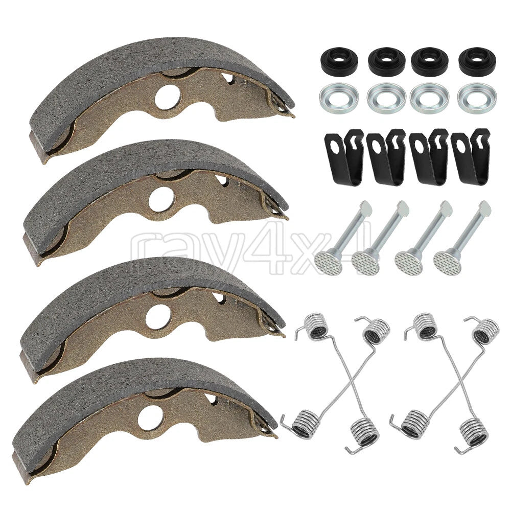 Front Brake Shoes Springs Pins Kit for Honda TRX300 2x4 (1988–2000)