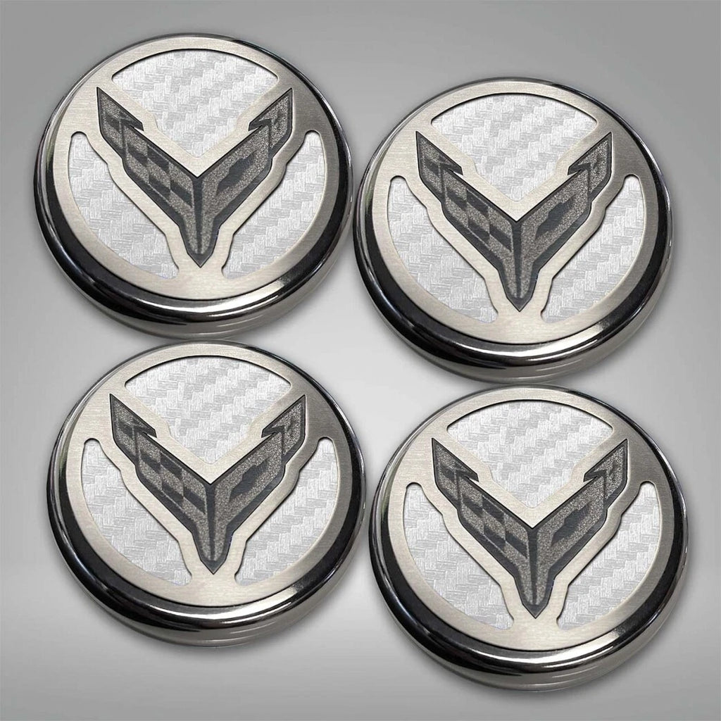 Engine Fluid Cap Cover Set 4PC Replacement for Chevrolet Corvette C8 (2020–2024)