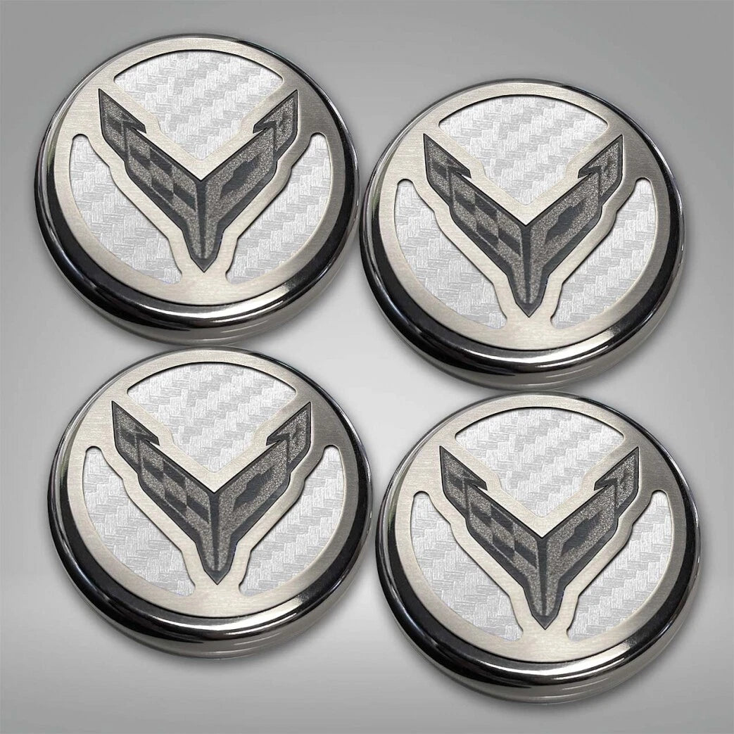 Engine Fluid Cap Cover Set 4PC Replacement for Chevrolet Corvette C8 (2020–2024)