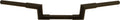 H Bar Handlebars 1 1/4 inch Black for Harley Davidson XL & Dyna