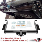 Class 3 Trailer Hitch Receiver for Chevy Express GMC Savana 1500 (1996–2025)