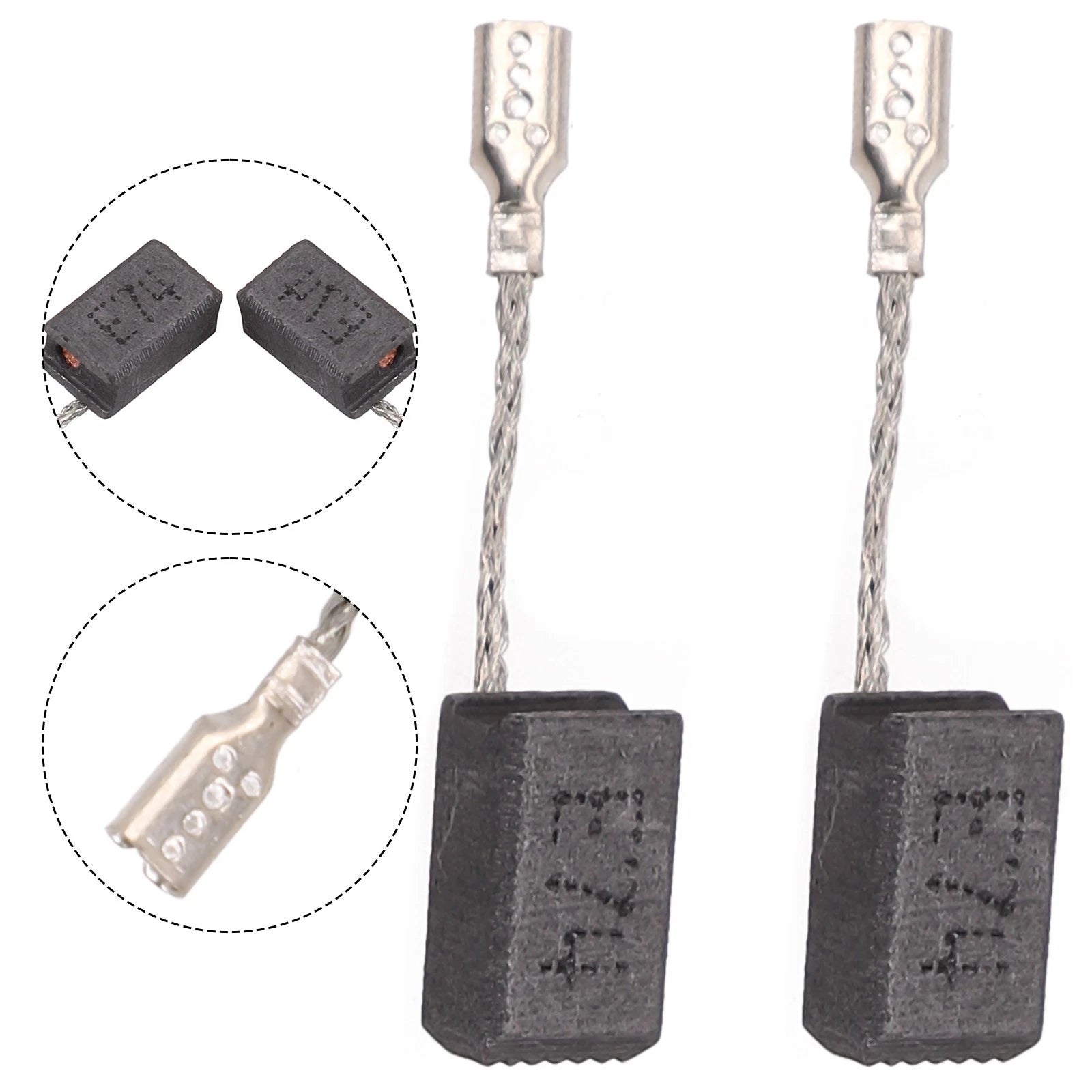 Set of 4 Carbon Brushes for GWS 7100, GWS 7115, GWS 7125 (5x8x13mm)