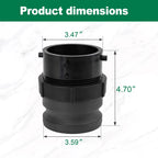 360785 Male Cam to Male Bayonet Fitting for RV Waste Master