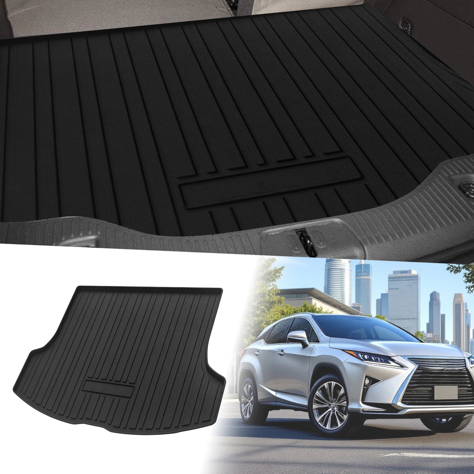 Flat Face Cargo Liner Rear Trunk Mat for Lexus RX (2023–2024) TPE 1 Pc