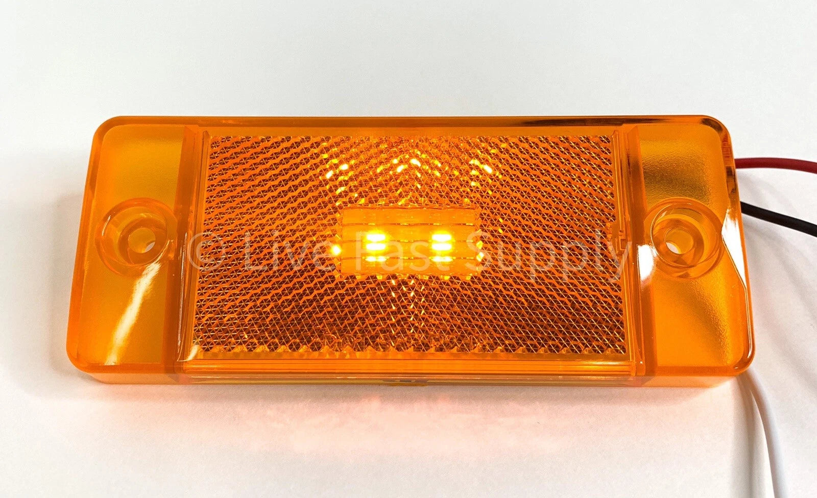 Amber LED Front Side Marker Lights Lamps for Ford Bronco (1970–1977)
