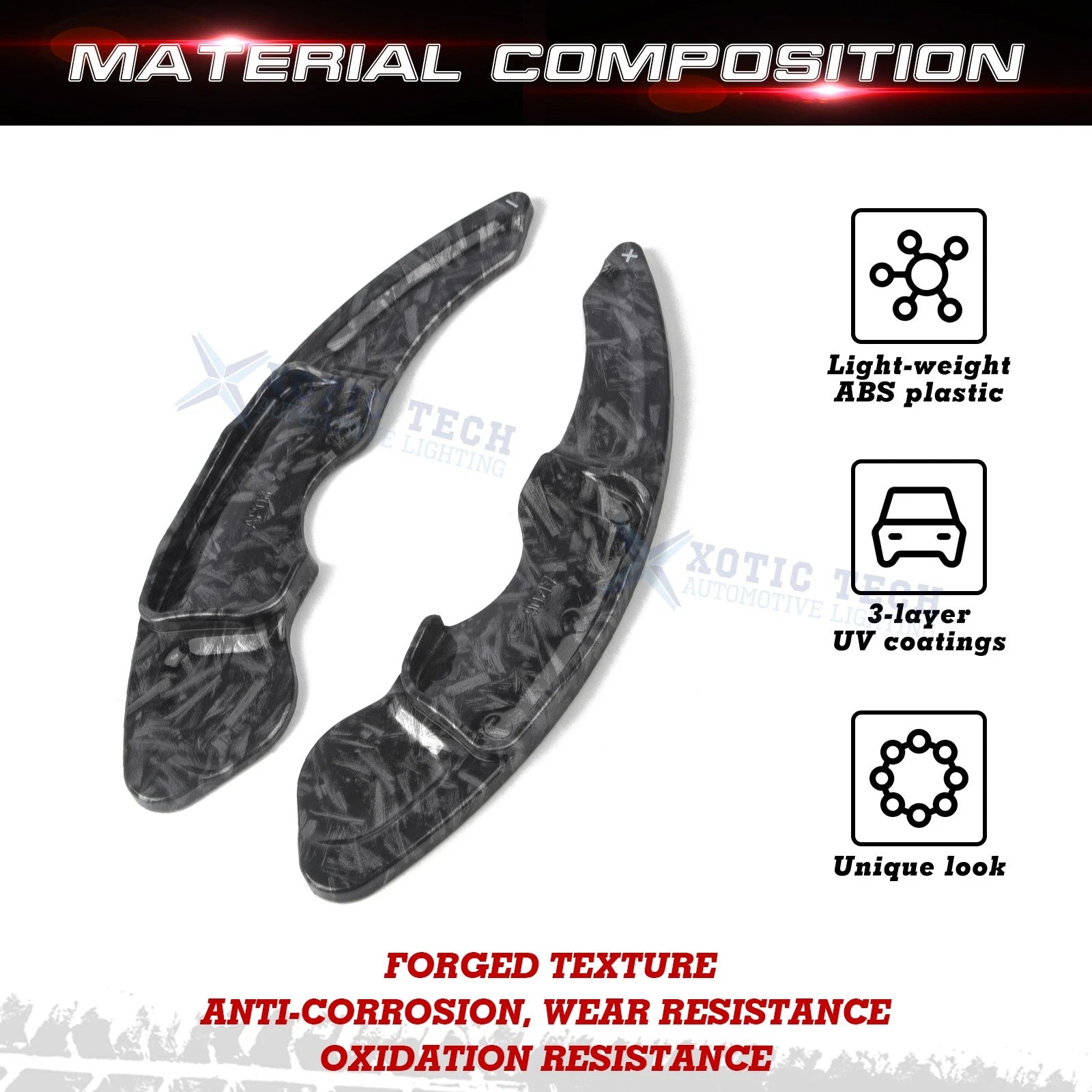 Forged Steering Wheel Paddle Shifter Extension for Lexus IS RC NX CT (2014-2024)