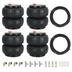 Set of 4 Air Spring Bags for Universal Applications (2600lbs, 1/2" NPT)