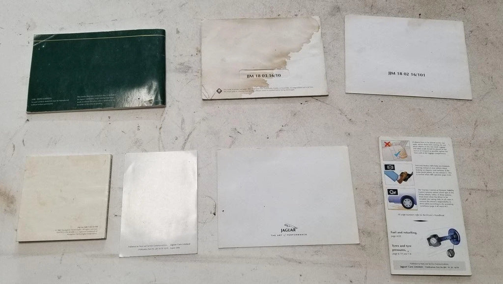 Owners Manual Collection with Case for Jaguar S-Type (2001)