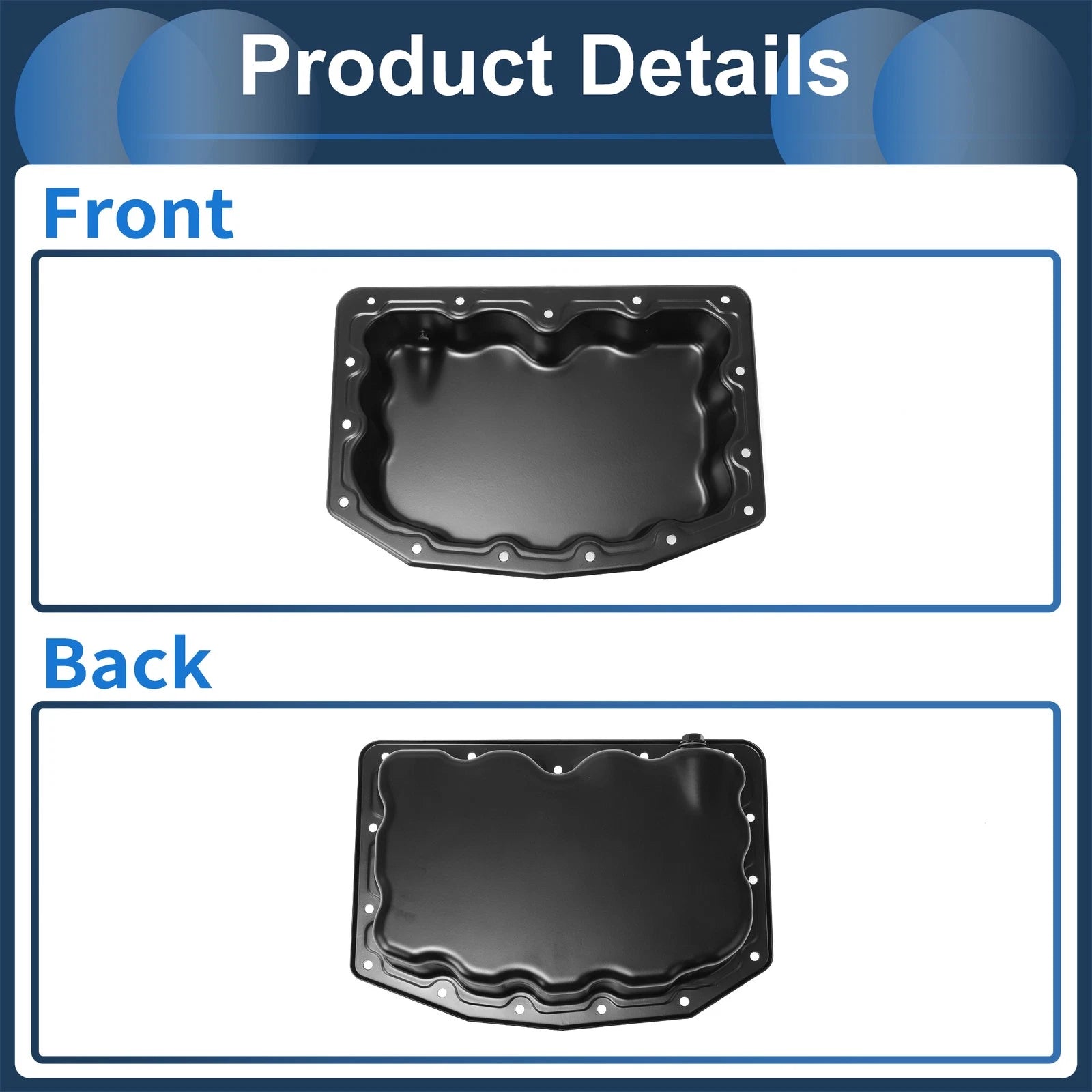 1 Pc Engine Oil Pan BC3Z6695B for Ford F250 Super Duty (2011–2025) Iron Black