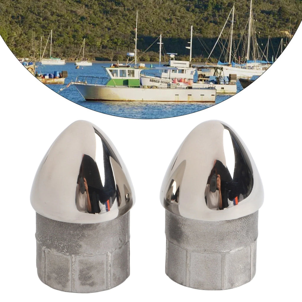 2pcs Stainless Steel Marine Pipe Valve for Boat Setup (22mm, 25mm)