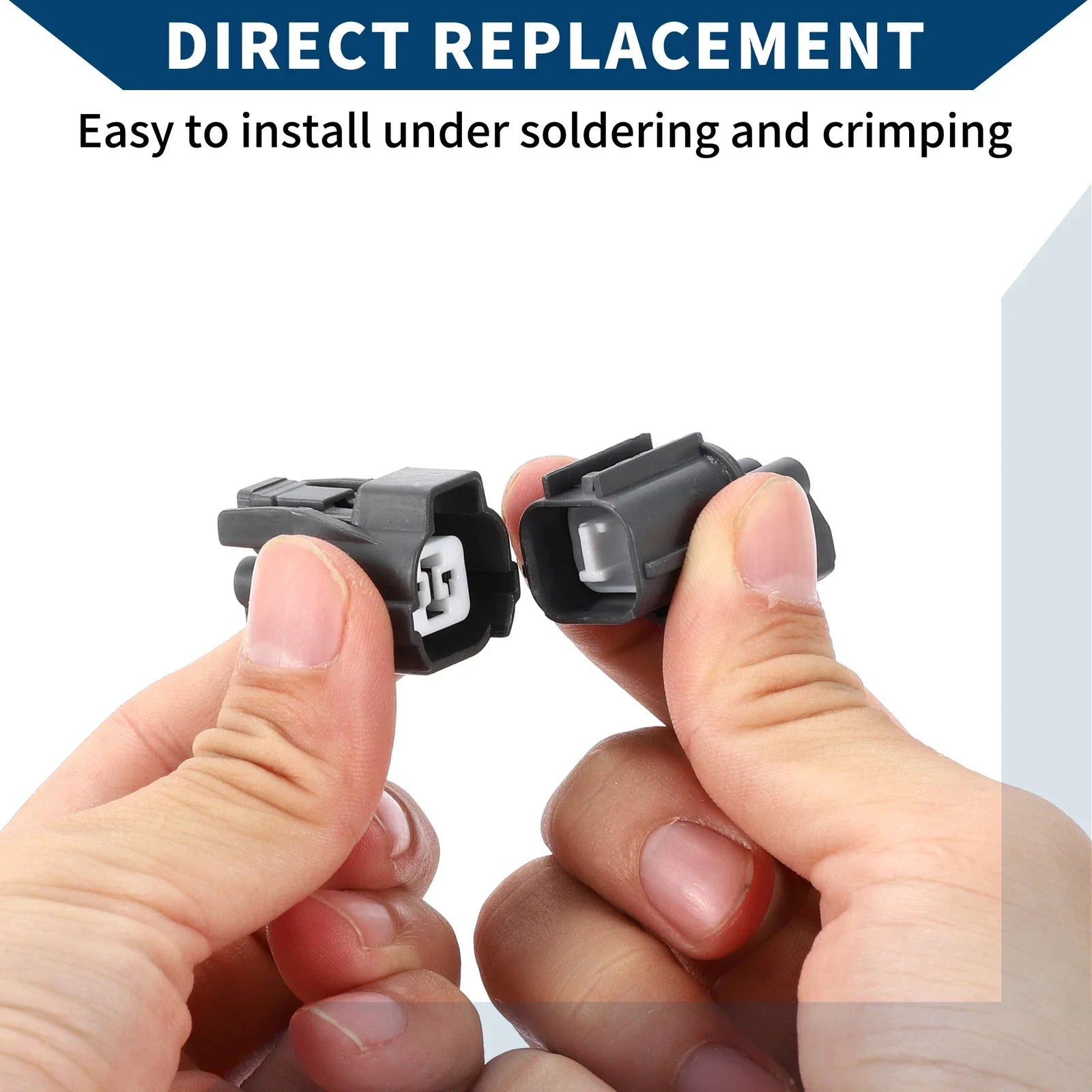 2 x Pin Cable Horn Rear Door Lock Motor Connector Plug for Honda
