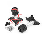 CNC Black Motorcycle Frame Slider for Honda MSX125 SF Grom (2013–2020)