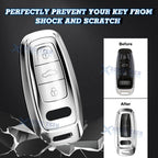 Soft TPU Remote Key Fob Cover for Audi A6 C6 C5 A3 A4 B6 B7 (2004-2010)
