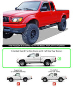 iBoard Stainless Steel Running Boards for Toyota Tacoma (1995–2004)