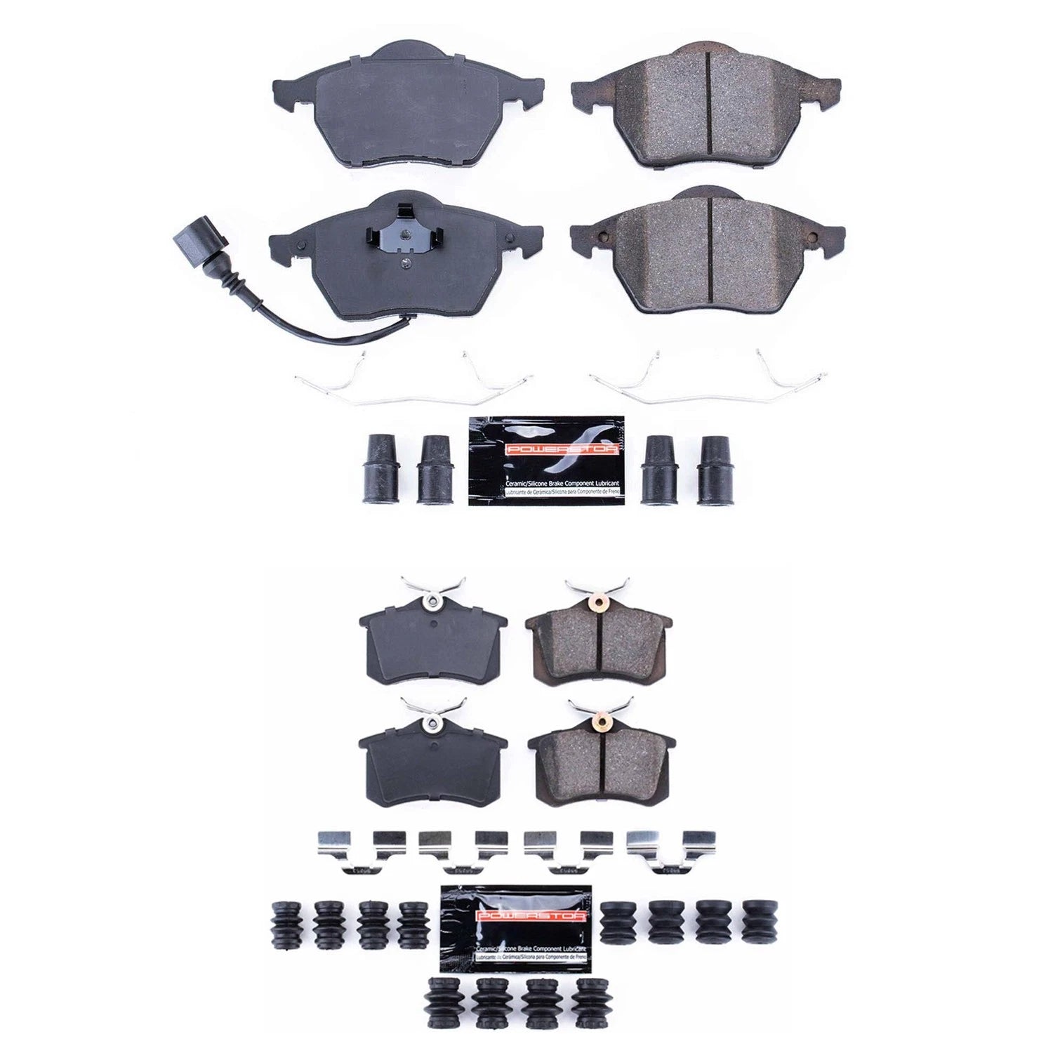 PowerStop Z23 Carbon-Fiber Ceramic Disc Brake Pads Kit for Golf TT (2015–2021)