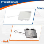 Rear Car Bumper Tow Hook Cover for BMW 5-Series F10 (2011–2017) No. 51127332776 Pure White