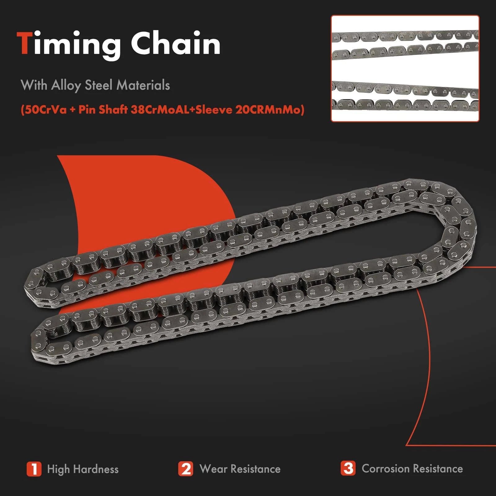 Timing Chain Kit for Chevrolet Cavalier Beretta Pontiac Oldsmobile (1992–1997)