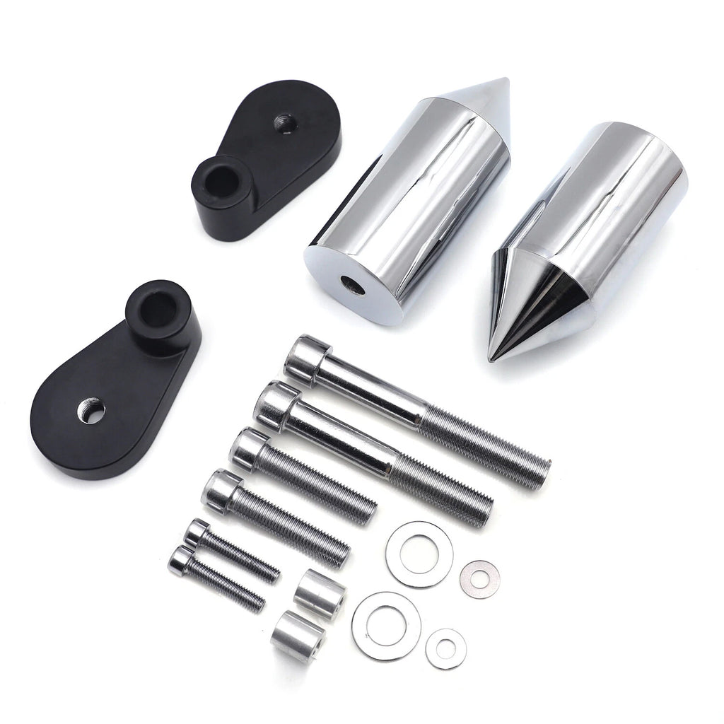 Chrome Spike Frame Slider for Honda CBR1000RR (2006–2016)