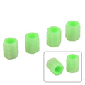 4X Luminous Tire Valve Caps for Vehicle Wheel (Glow Dust Cover)