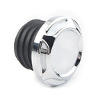 CNC Cut Chrome Gas Cap for Harley Dyna Softail