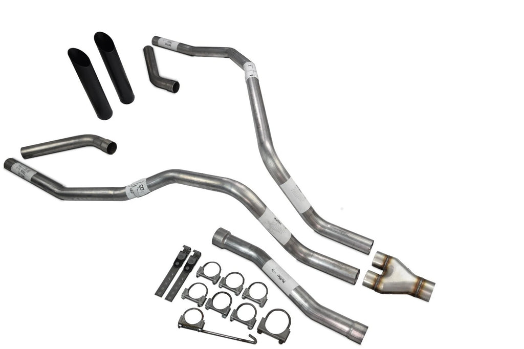 Dual Exhaust Y Pipe for Nissan Titan (2004–2006) 2.5 Inch Black Tip