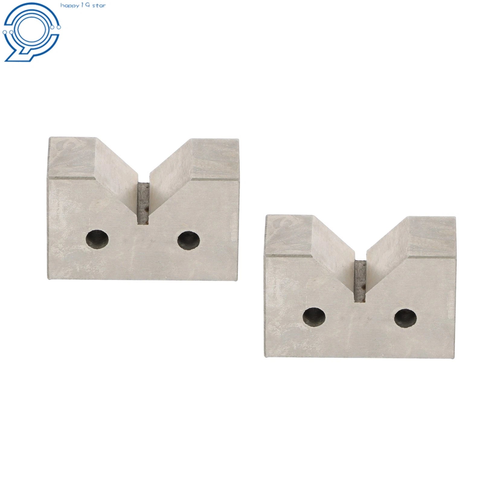 Set of 2 Cast Iron V-Blocks for Precision Machining