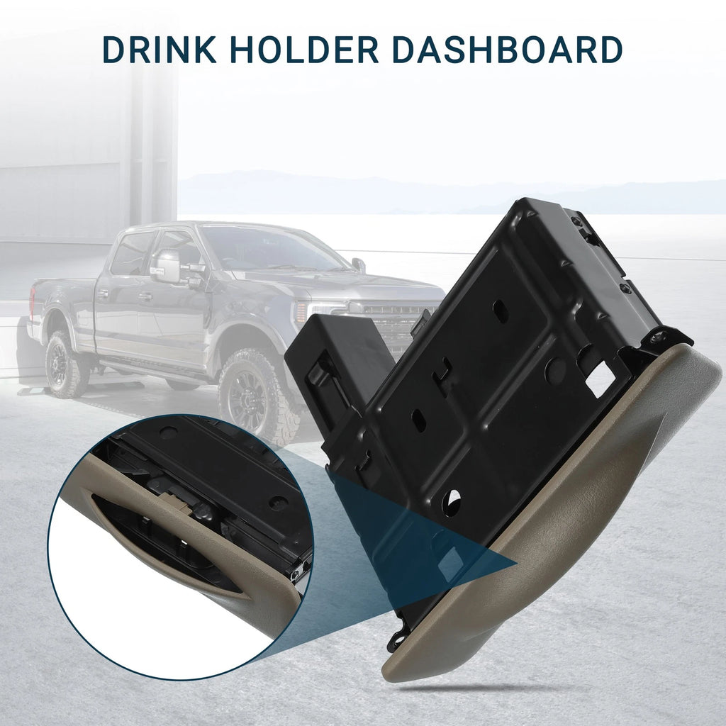 Cup Holder for Ford F-350 Super Duty (2008–2016) - Instrument Panel, Khaki