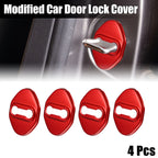 Set of 4 Door Lock Latch Covers for Ford Focus (2019–2021) Red