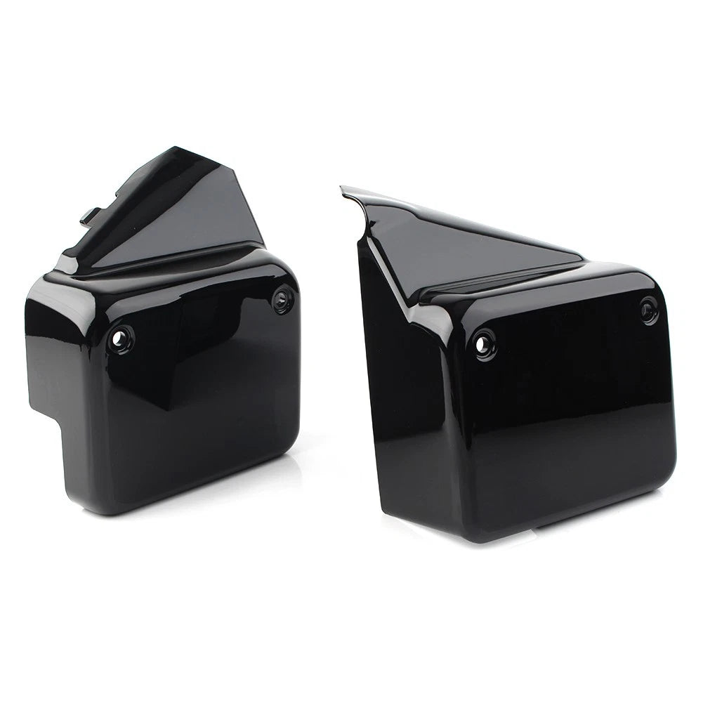 Set of 2 Black Side Battery Cover Guards for Honda VT750 Shadow Spirit (2000–2009)