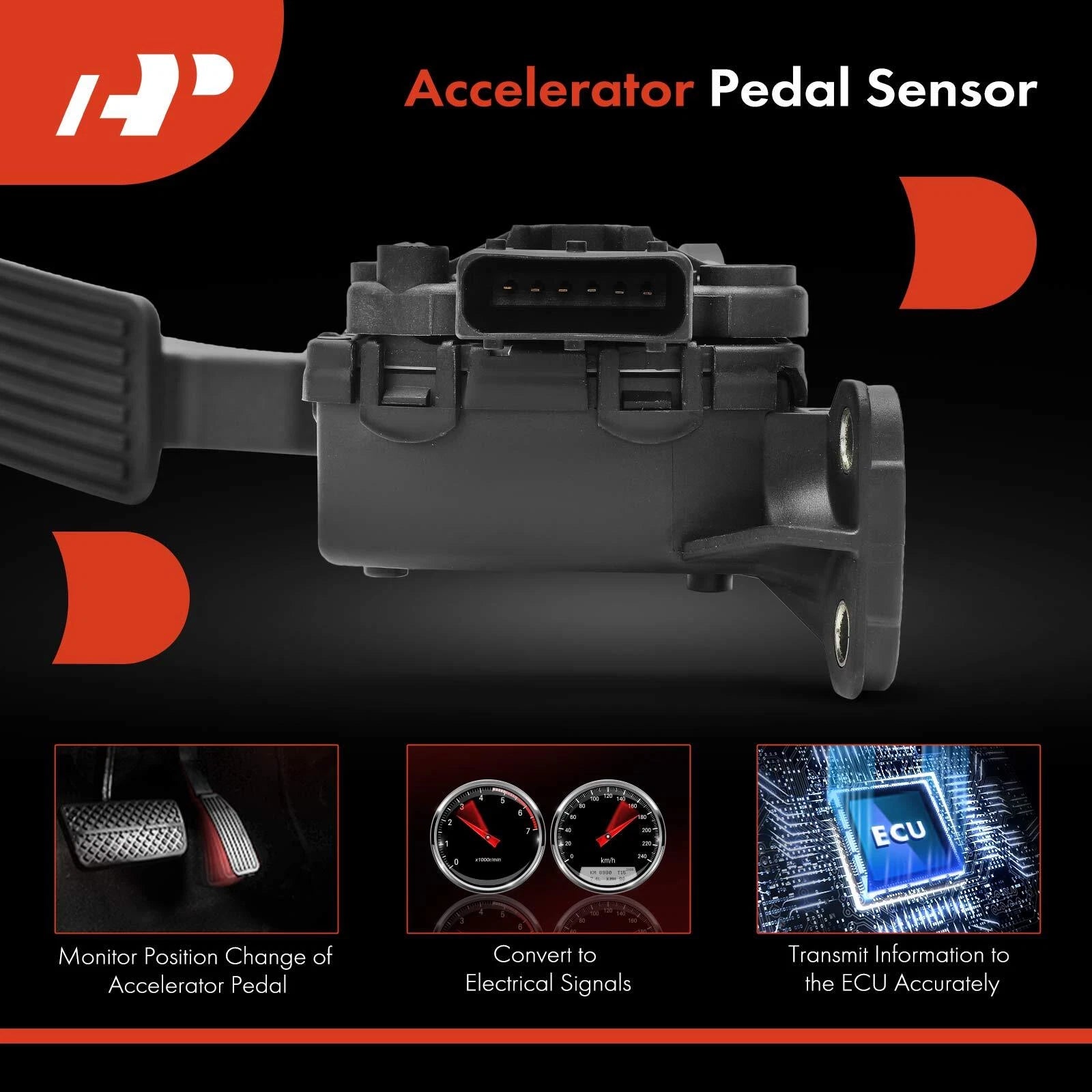 Accelerator Pedal Position Sensor for Chevy Colorado GMC Hummer H3T (2004-2012)