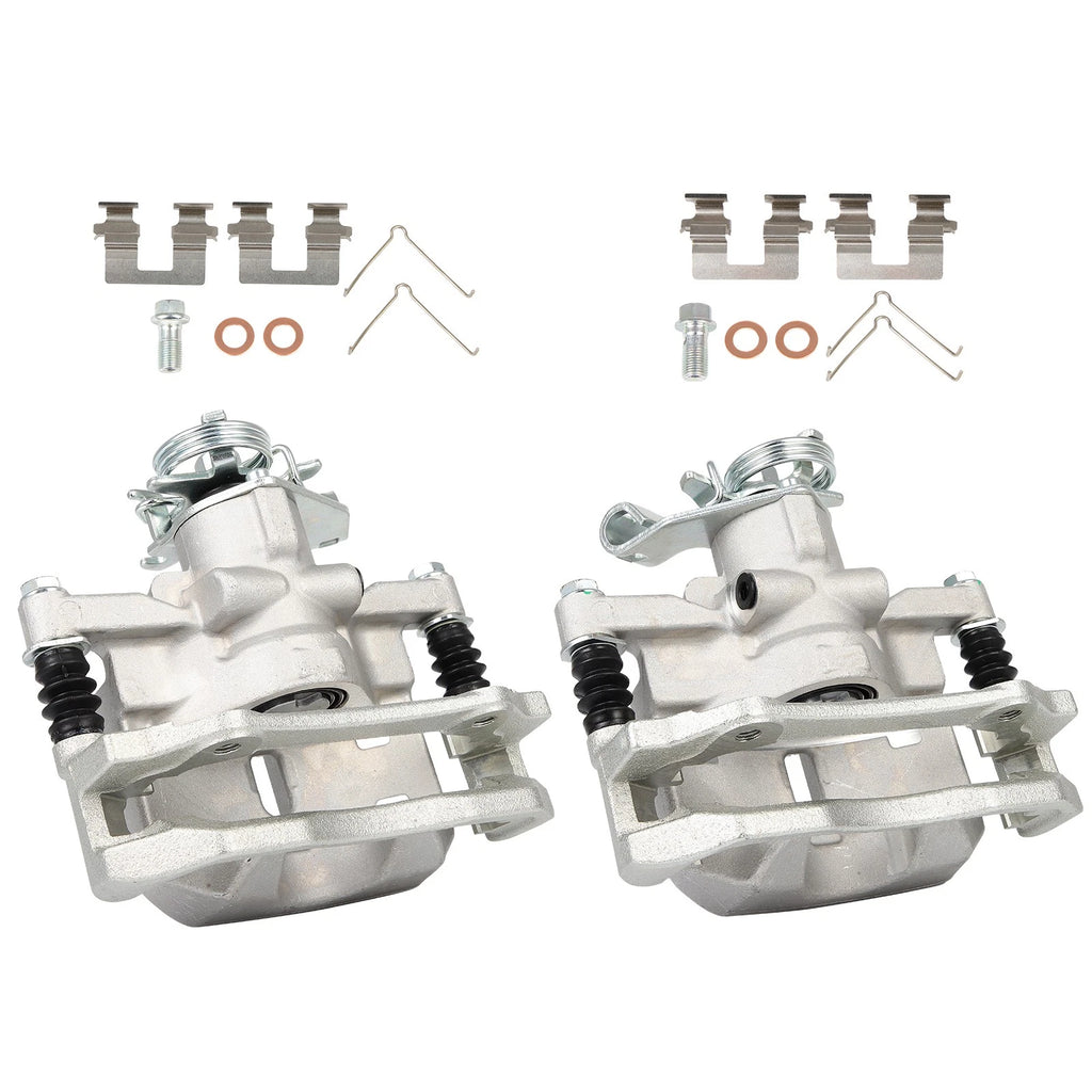 Set of 2 Rear Brake Calipers with Bracket for Dodge Dart (2013–2016)