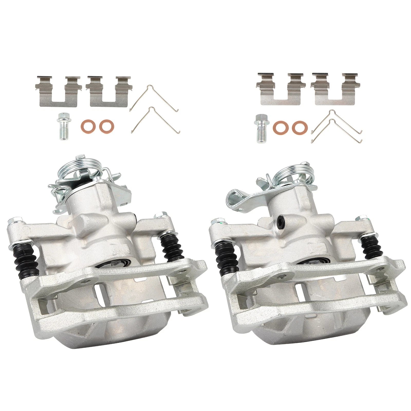 Set of 2 Rear Brake Calipers with Bracket for Dodge Dart (2013–2016)