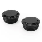 Aluminum Black Frame Hole Caps Plugs for Kawasaki Ninja 250 400 (2018–2022)