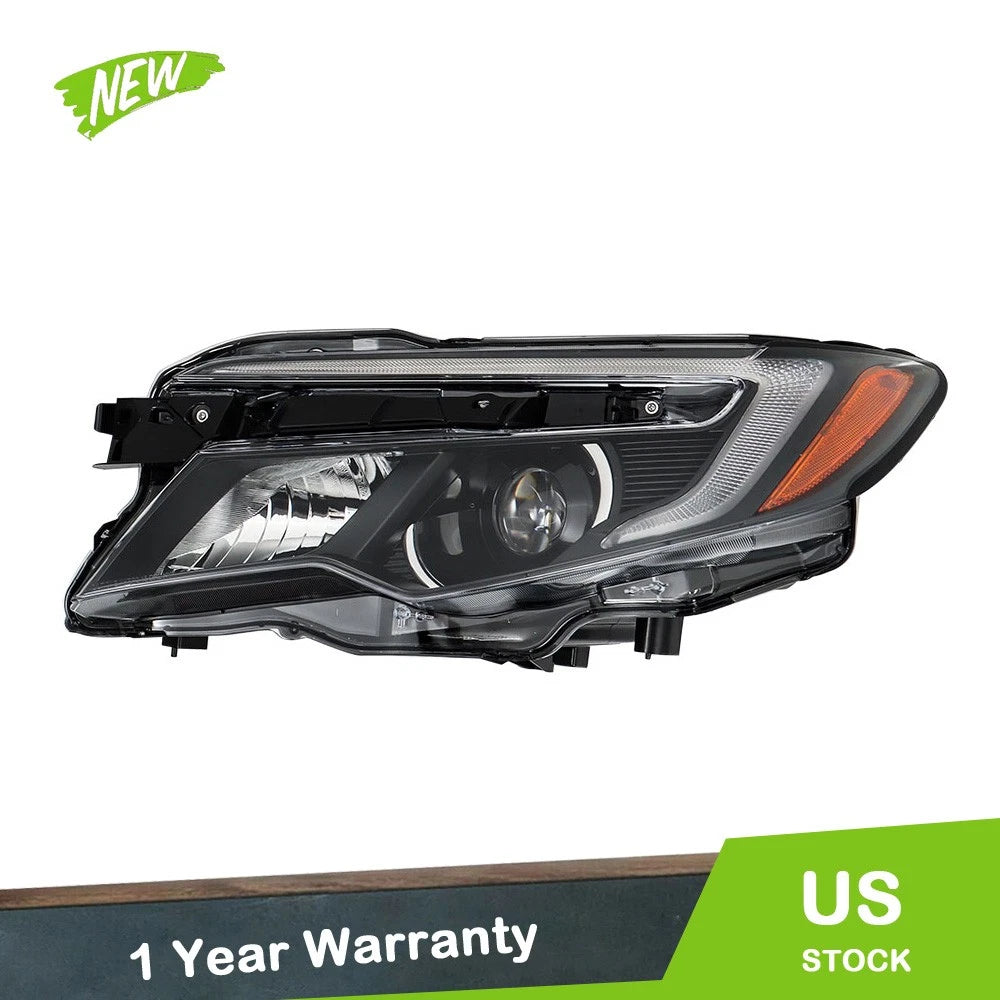 Black Headlight Assembly for Honda Pilot (2016–2021) / Passport (2019–2021) LED Clear Lens LH