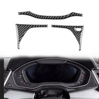 Dashboard Instrument Frame Cover Trim for Audi Q5 SQ5 (2018–2022) Carbon Black